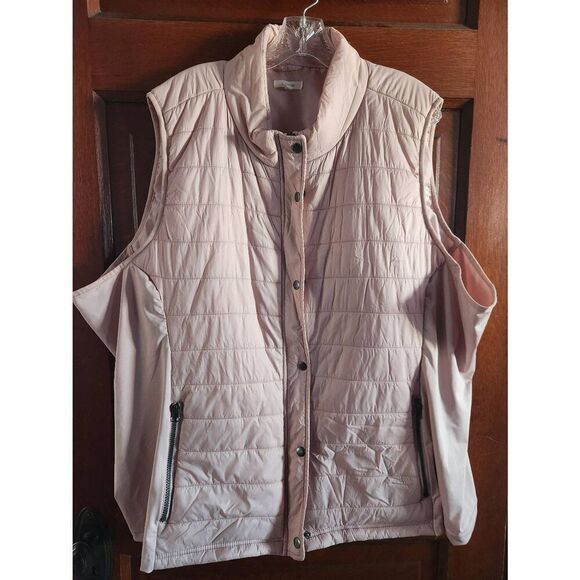 Maurices Solid LIGH PINK Snap Front Vest size 4. RO - Picture 2 of 6